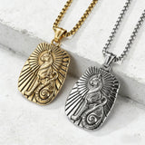 Ancient Egyptian Bastet Cat Goddess Stainless Steel Necklace | Egyptian Revival Jewelry