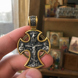 S925 Sliver Passion of Christ and St. George Silver Pendant