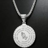 Serenity Prayer Medallion Necklace: A Daily Reminder of Faith & Resilience