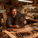 Hand-Carved Owl Tree Wood Art: A Christian Symbol of Wisdom & Divine Awareness