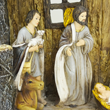 Manger Nativity Scene Resin Ornament