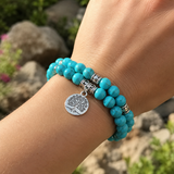 Turquoise Tree of Life Bracelet – Symbol of Faith, Growth & New Beginnings