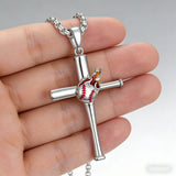 Baseball Bat Cross Necklace – Faith & Passion on the Field