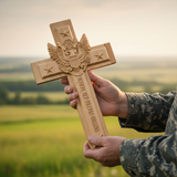 Hand-Carved Beechwood U.S. Air Force Cross — A Symbol of Faith, Service & Sacrifice