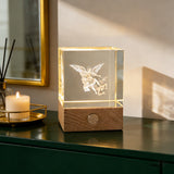 Archangel Michael 3D Crystal Lamp: A Beacon of Protection & Faith