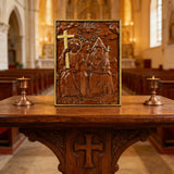 Bgcopper Heilige Dreifaltigkeit Holz Wanddekor