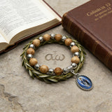 Our Lady of Mary Pendant Royal Blue Pearl Rosary Bracelet: A Wrist-Worn Reminder of Grace