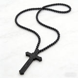 8mm Wooden Bead Rosary Necklace | Catholic Devotional Jewelry