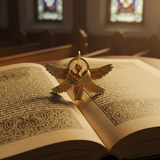 Seraphim Angel Pendant Necklace Angel Wings Amulet