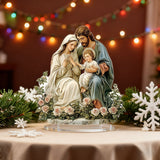Holy Family 2D Flat Acrylic Decor – A Gentle Reminder of Love & Unity in Your Home