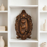 Three Sacred Hearts of the Holy Family Wall Hanging Art work Personalized Religious Gift wooden decor