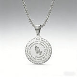 Serenity Prayer Medallion Necklace: A Daily Reminder of Faith & Resilience