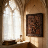 Assumption of Mary Hand-Carved Wood Wall Art: A Tribute to Heavenly Glory