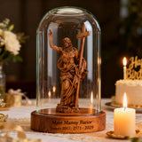 “He Is Risen” — Hand-Carved Boxwood Jesus Resurrection Statue | Symbol of Hope, Faith & New Life
