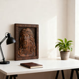 ✝️ Hand-Carved Jesus Thorn Crown Wood Art: A Christian Symbol of Redemption & Grace