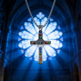 Gemstone St. Benedict Cross Necklace: Wear Protection & Faith With Radiance
