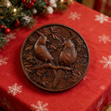 Cardinal Hand-Carved Beechwood Wall Art