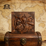 Odin and the Raven Wooden Wall Wall Decoration