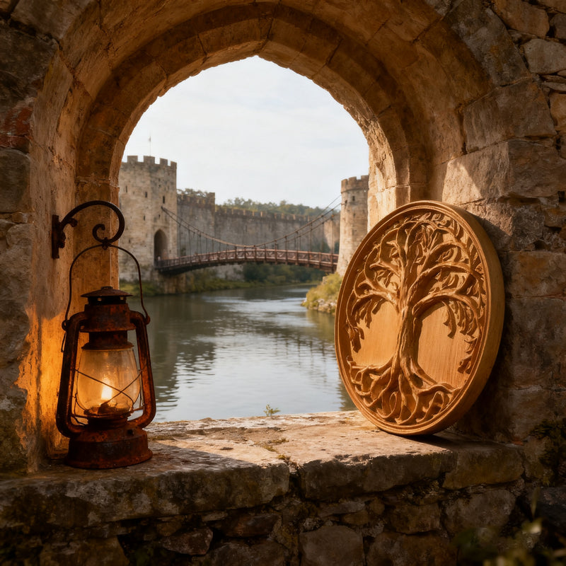 Tree of Life Wood Wall Art Decor Best Christmas Gift - With Free Stand