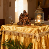 Michelangelo's Madonna and Child of Mercy Wooden Tabletop Arrangement