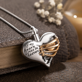 A Piece of My Heart Lives in Heaven Memorial Cremation Necklace - product view