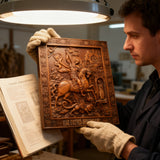 St. George the Victorious Hand-Carved Wood Icon – A Symbol of Courage & Faith
