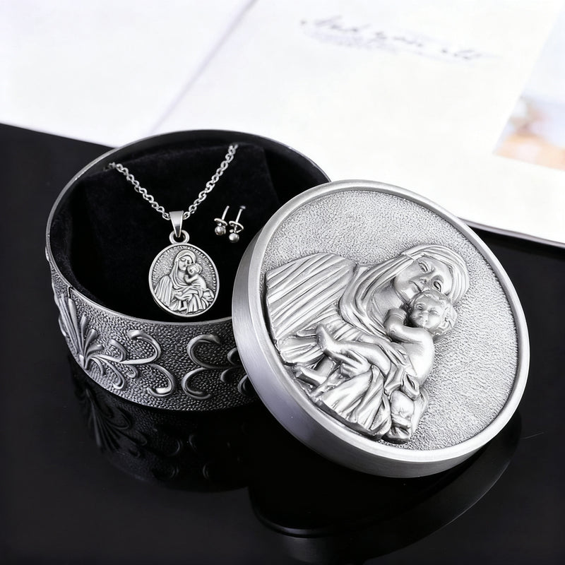 A Sacred Vessel: The Madonna and Child Jewelry Box · A Sanctuary for Your Faith & Treasures