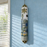 Hand-Painted Enamel Mezuzah: The Dual Essence of Faith & Craftsmanship
