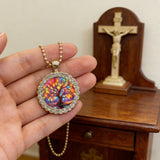 Tree of Life Round Pendant & Keychain: A Symbol of Growth, Connection, and Vibrant Life