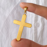 Titanium Steel 18K Gold Cross Necklace | A Christian Emblem of Faith and a Fashion Statement