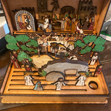 Crucifixion Scene Easter Wooden Book Gift