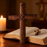 Wooden Spiral Cross: A Symbol of Christ's Sacrifice & Unity