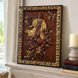 Assumption of Mary Hand-Carved Wood Wall Art: A Tribute to Heavenly Glory