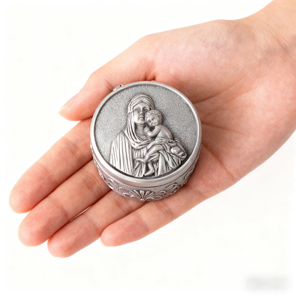 A Sacred Vessel: The Madonna and Child Jewelry Box · A Sanctuary for Your Faith & Treasures