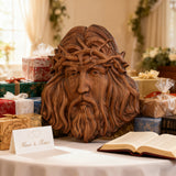 Handcrafted Beechwood Jesus Thorn Crown Wall Hanging — A Sacred Reminder of His Everlasting Love