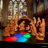 Jesus Manger Nativity Scene Wooden Statue Tabletop Ornament - Best Christmas Gifts