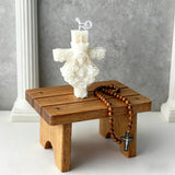 Sacred Light Christmas Candle - Christ King & Holy Mary Edition | Natural Soy Wax Christian Candles for Advent Worship & Prayer