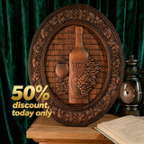 50% Off Today!Wooden Wine Wall Decoration
