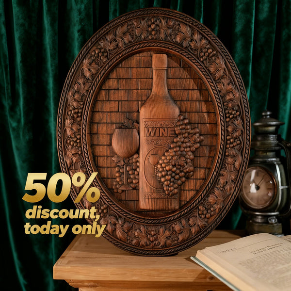 50% Off Today!Wooden Wine Wall Decoration