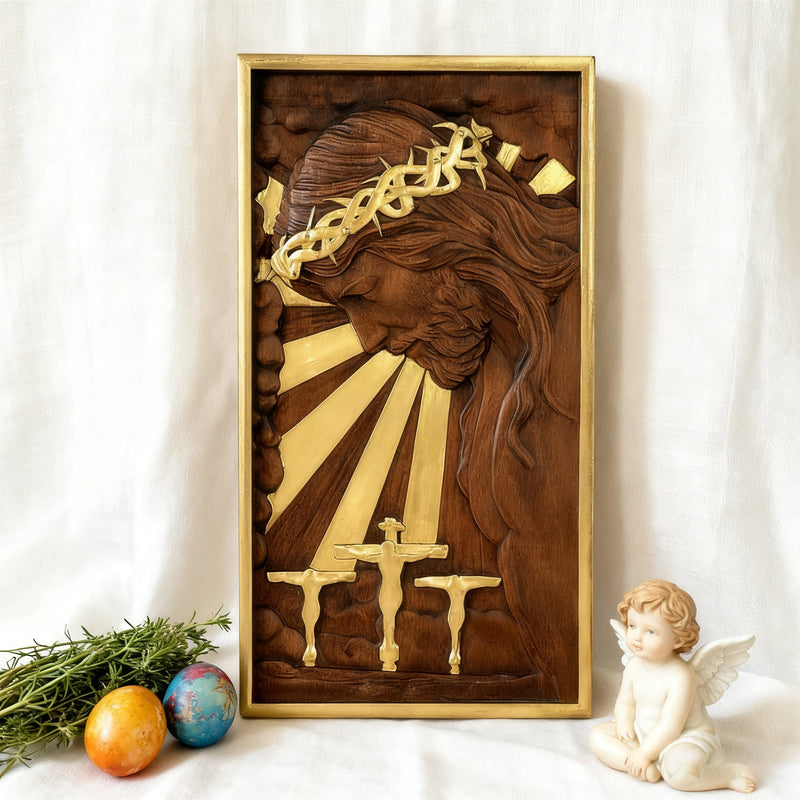 Plaque commemorating Good Friday, remembering the meaning of Jesus' crucifixion