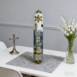 Hand-Painted Enamel Mezuzah: The Dual Essence of Faith & Craftsmanship