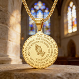 Serenity Prayer Medallion Necklace: A Daily Reminder of Faith & Resilience