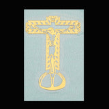 Luxury Religious Jesus Virgin Mary Gold Plated Copper Mobile Phone Decorative Sticker