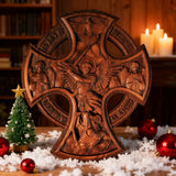 Orthodox Archangel Michael Wooden Sculpture - Gives Us Strength and Courage to Move Forward