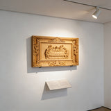 Limited: Southern European boxwood Jesus Last Supper - Religious Vatican Christian Wall Art Sculpture