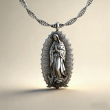 Our Lady of Guadalupe S925k Silver Necklace