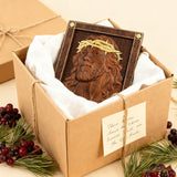✝️ Hand-Carved Jesus Thorn Crown Wood Art: A Christian Symbol of Redemption & Grace