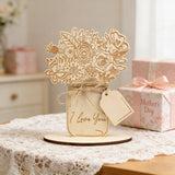 Mother's Day Wooden Flower Card DIY Craft Kit | Paint an Everlasting Bouquet of Love for Mom