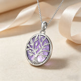 Tree of Life Amethyst Necklace – Growth, Wisdom & Divine Light