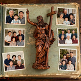 “He Is Risen” — Hand-Carved Boxwood Jesus Resurrection Statue | Symbol of Hope, Faith & New Life